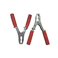 100 AMP Heavy Duty Crocodile Battery Clamp Jumper Cable Clamp (Set of 2 Red)
