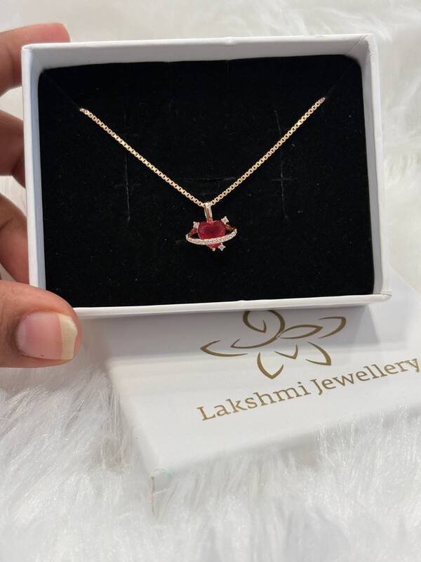 Silver uyiro chain with rosegold finish