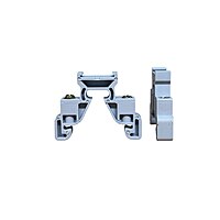 2 Contact Polymide End Clamp / Stopper for 35 mm Channel | ECP-2