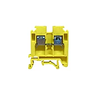 TERMINAL BLOCK POLYMIDE upto 25 sqmm  - FTS25P YELLOW WITH END PLATE