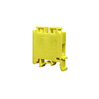 TERMINAL BLOCK POLYMIDE upto 25 sqmm - FTS25P YELLOW WITH END PLATE