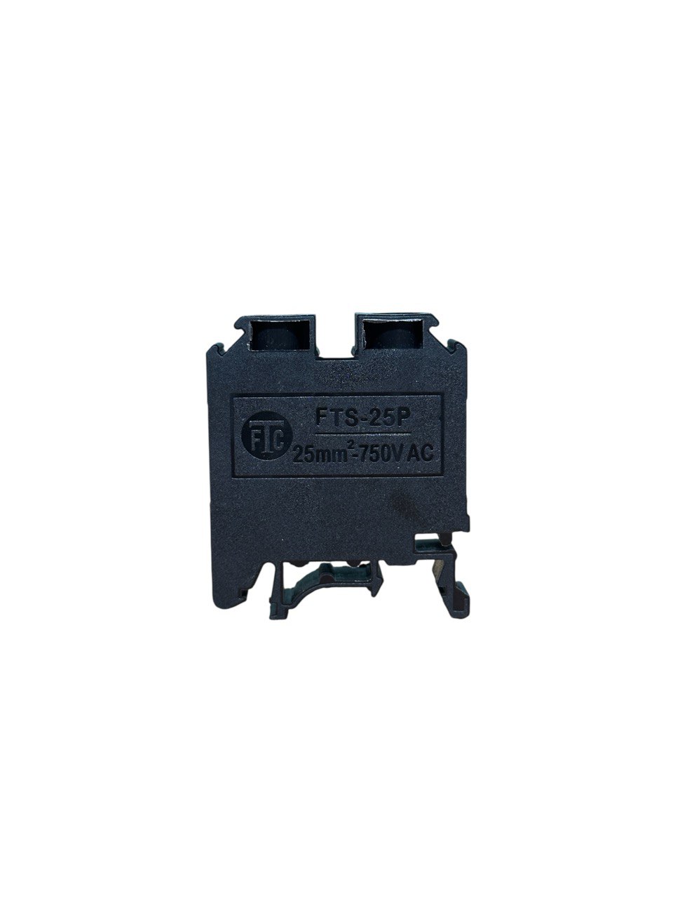 TERMINAL BLOCK POLYMIDE upto 25 sqmm - FTS25P BLACK WITH END PLATE