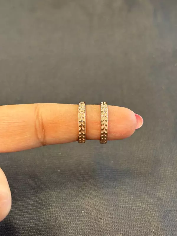Silver sempangi toe ring with rosegold finish