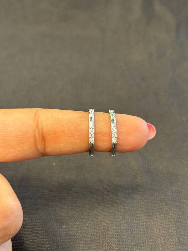 Silver ponnangani toe ring