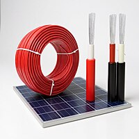 4 sq.mm TUV certified solar DC aluminum alloy cable ( RED )