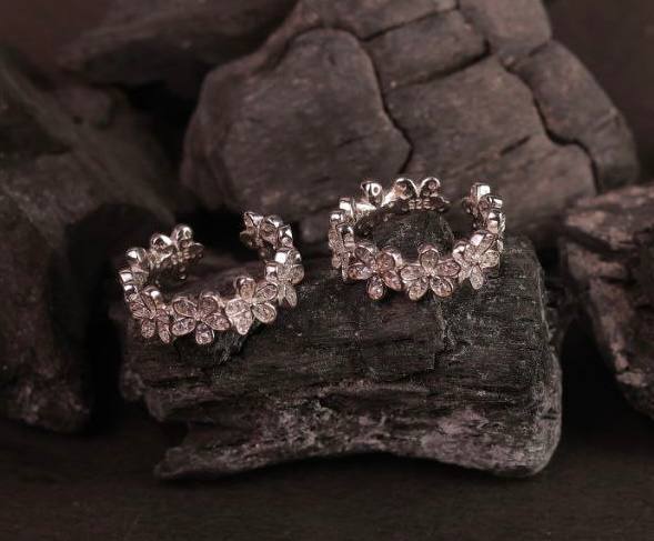 Silver ananya toe ring