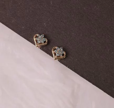 Silver mayiladhana second stud with rosegold finish