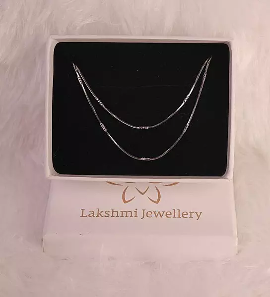 Silver anegha anklet
