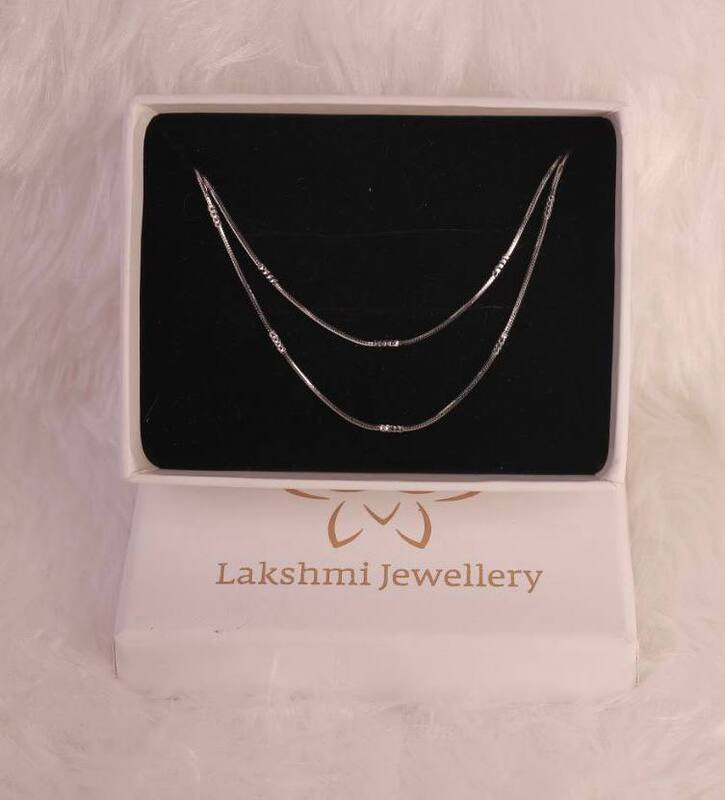 Silver anegha anklet