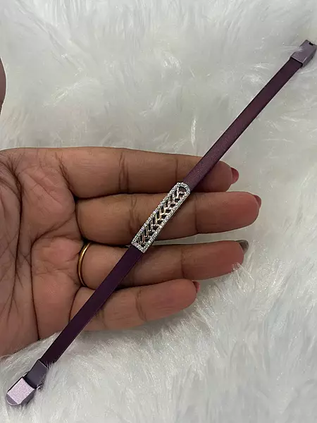 Silver maitheryi band with rosegold finish