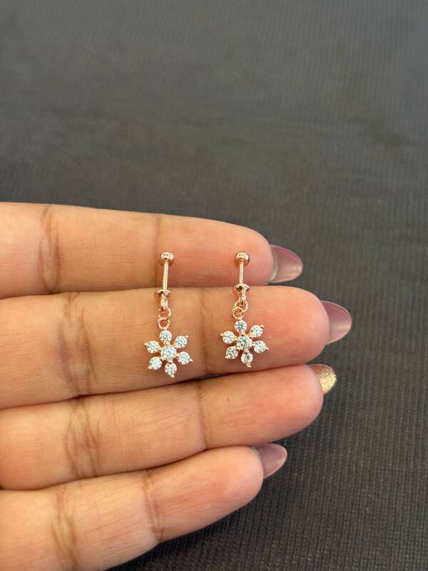 Silver star koppu with rosegold finish