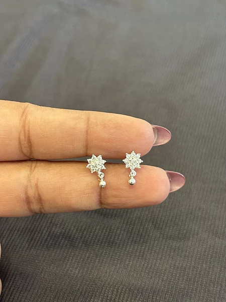 Silver malar  stud