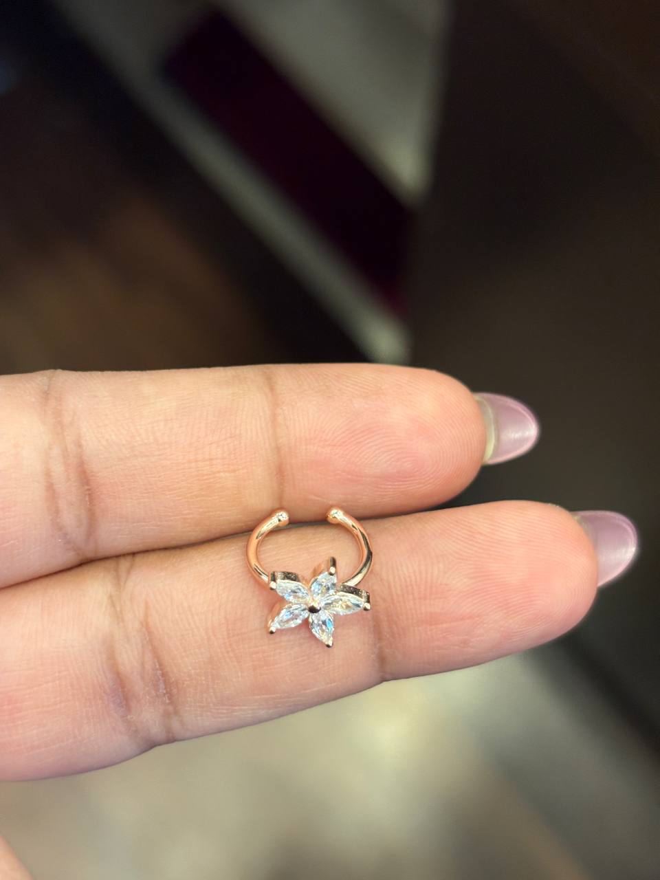 Silver malar ring (Single piece)