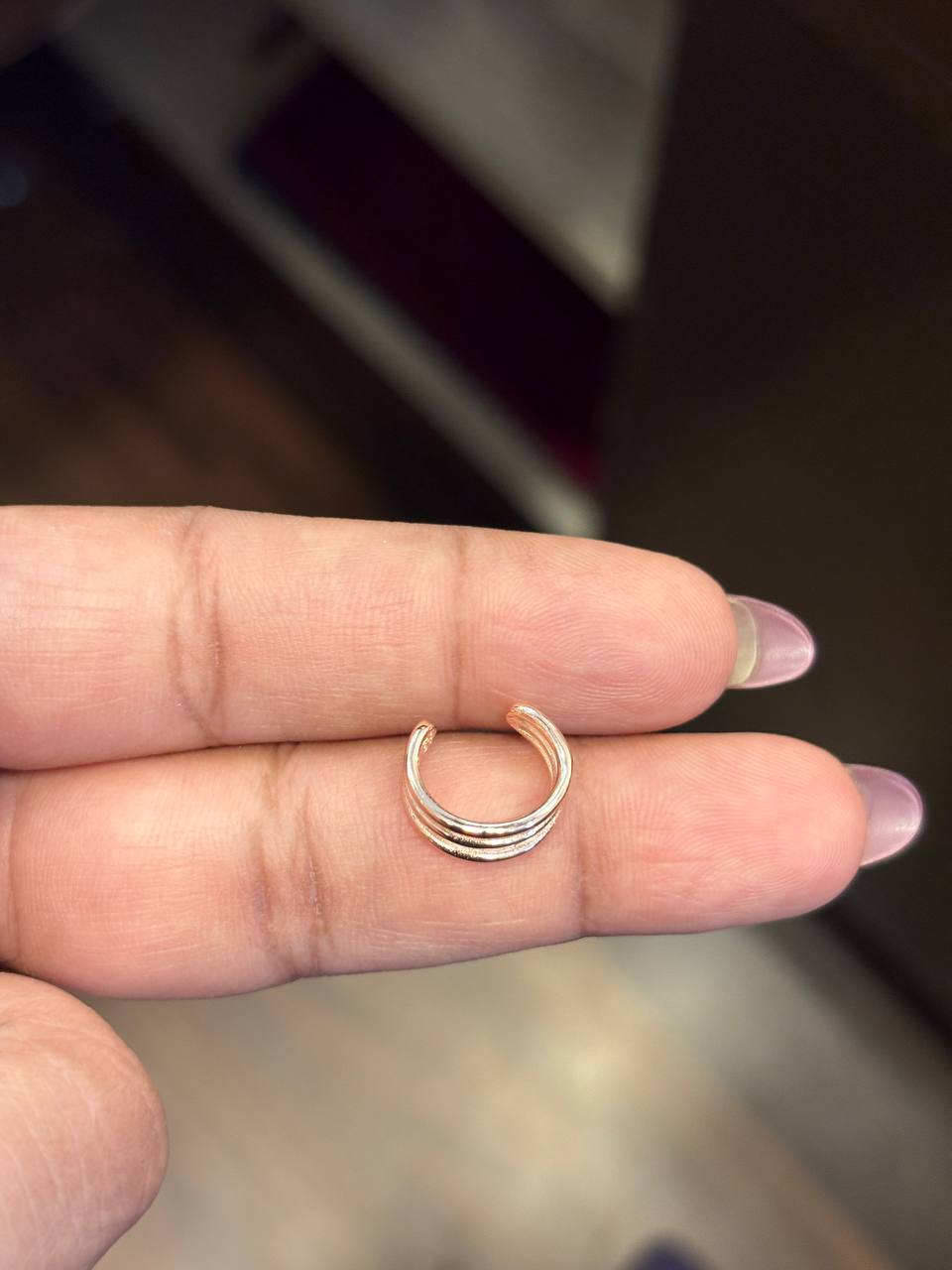 Silver mullai ring (Single piece)