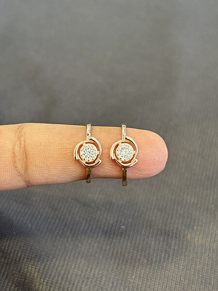 Silver galaxy toe ring with rosegold finish