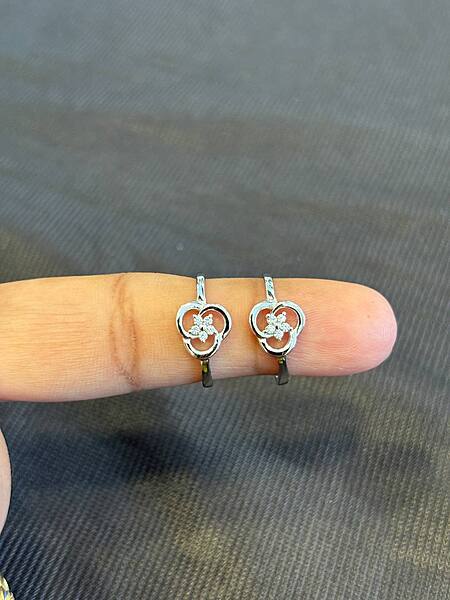 Silver galaxy toe ring