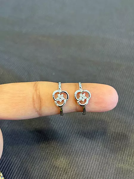 Silver galaxy toe ring