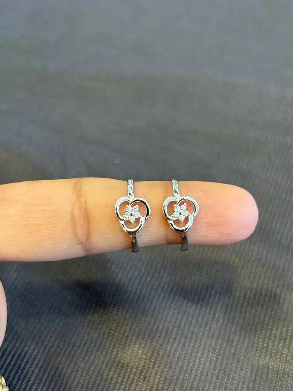 Silver galaxy toe ring