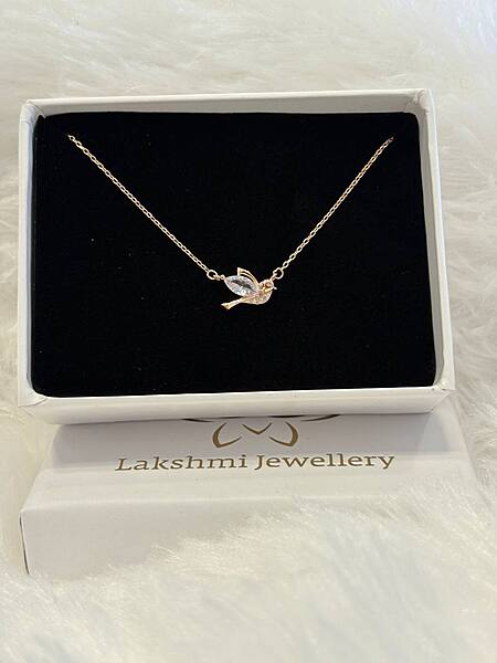 Silver paravai chain with roesgold finish