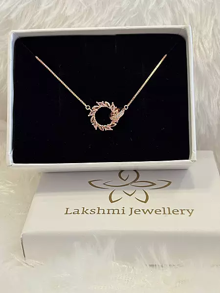 Silver fire ring with rosegold finish