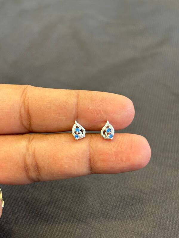 Silver bluie karthigai stud