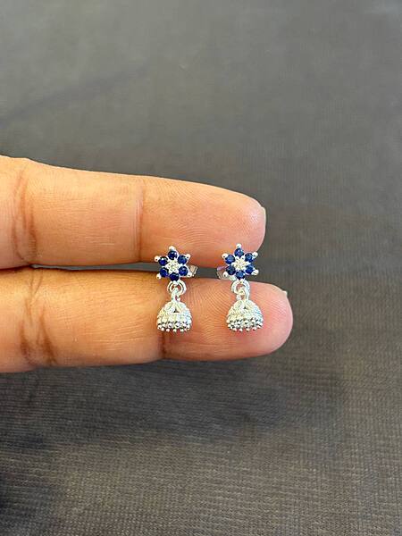 Silver violet stone jimiki