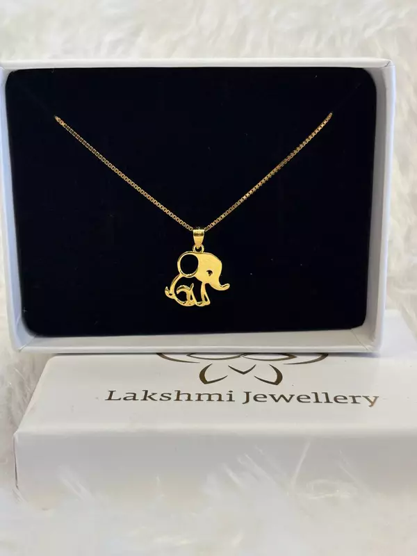 Silver yanai chain with gold finish