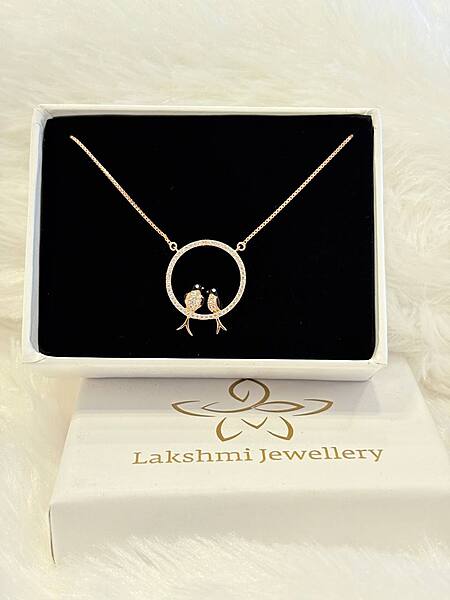 Silver kuruvi chain with rosegold finish