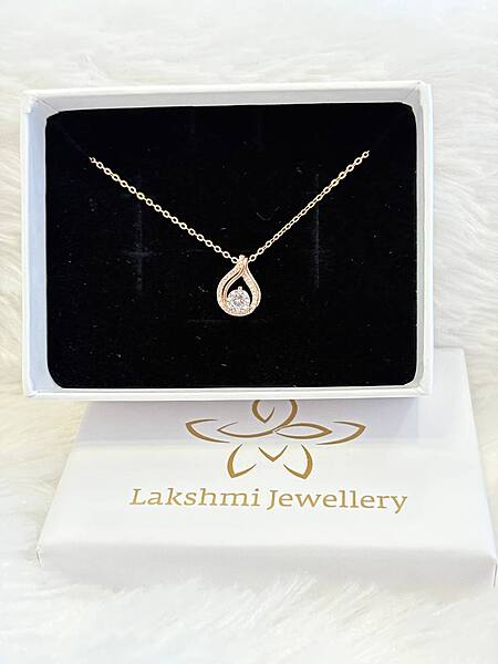 Silver kurinji chain with rosegold finish