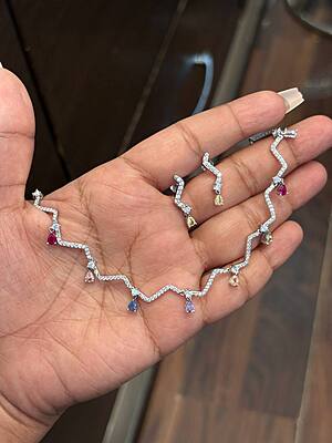 Silver aurila necklace