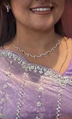 Silver helin neklace