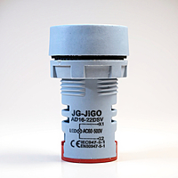 RED AC 60-500V LED Voltage Meter Indicator Signal - 22.5mm