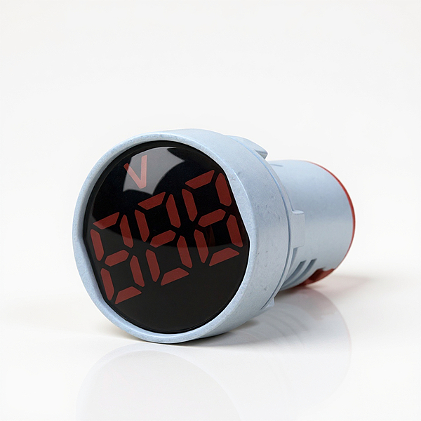 RED AC 60-500V LED Voltage Meter Indicator Signal - 22.5mm