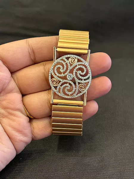 Silver induja wrist band