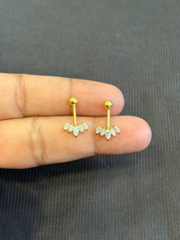 Silver mazhai 9 carat gold