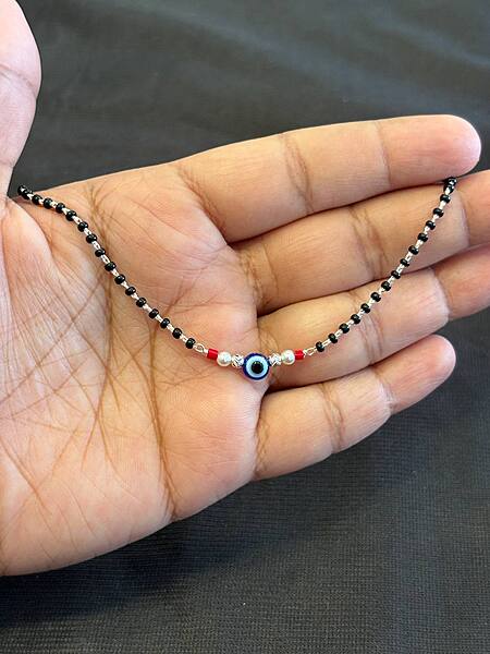 Silver evil eye E1 bracelet