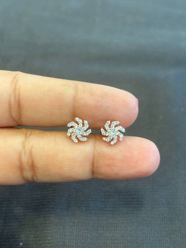 Silver white chakra with rosegold finish