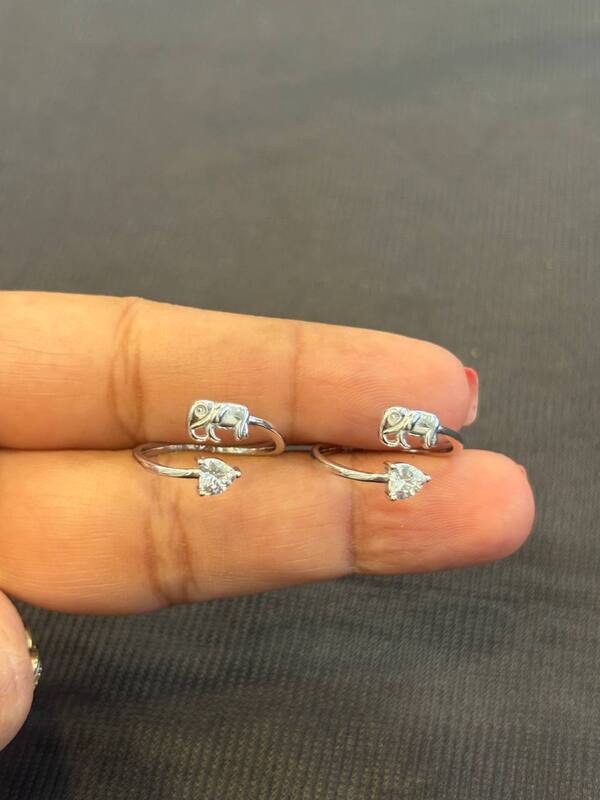 Silver elephant heart