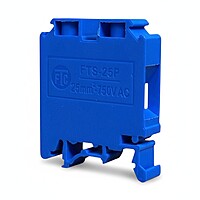 25 sqmm TERMINAL BLOCK POLYMIDE BLUE WITH END PLATE-FTS25P