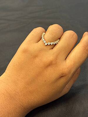 silver vairam vangi ring