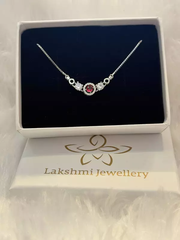 Silver anjali bracelet