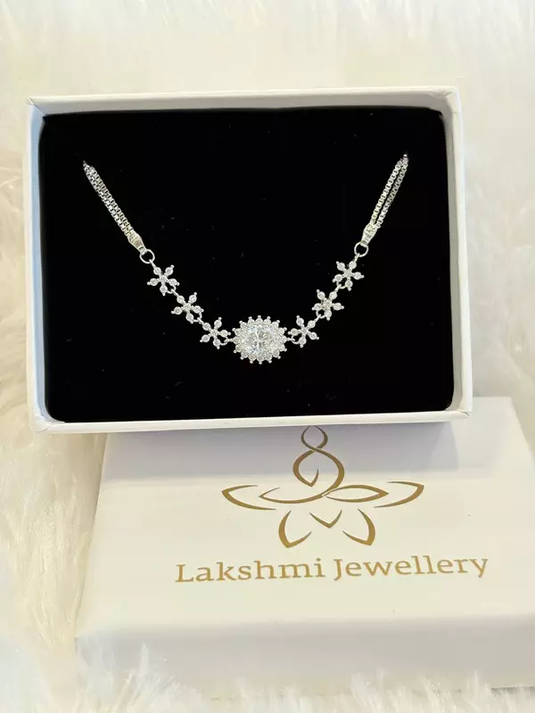 Silver marghazhi bracelet
