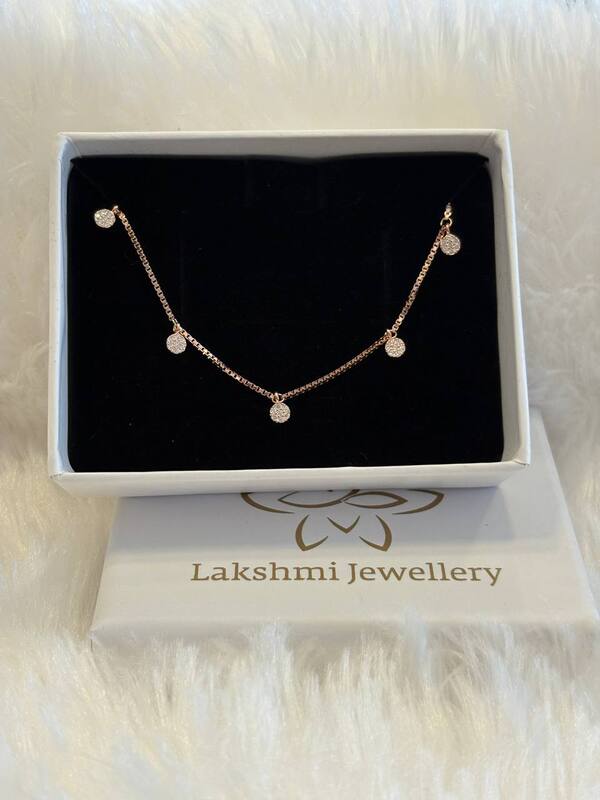 Silver roundd charms with rosegold finish