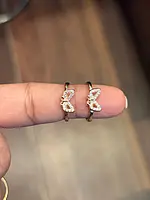 Silver luna toe ring