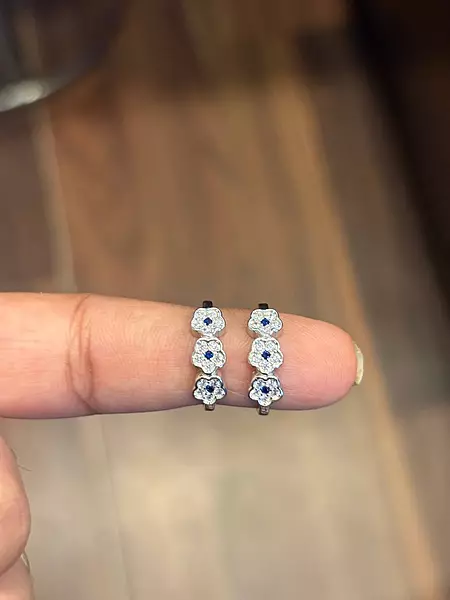 Silver poovika toe ring