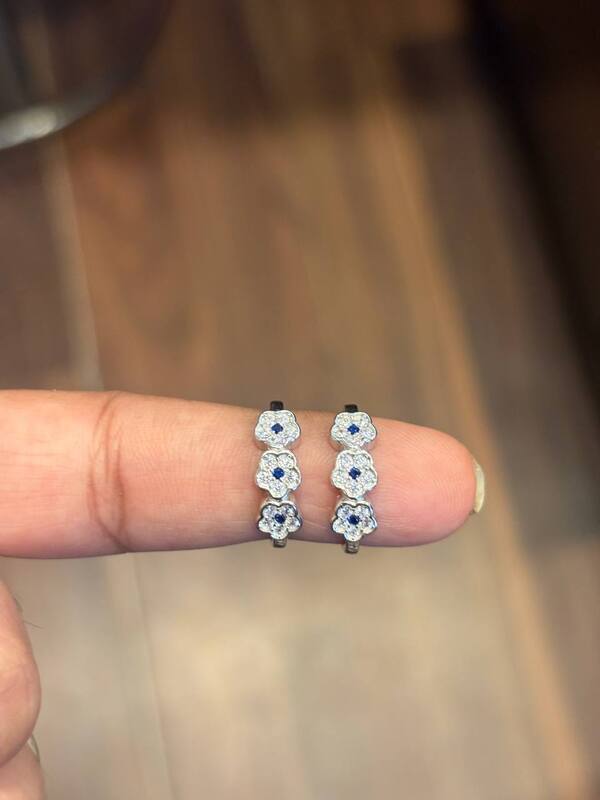 Silver poovika toe ring
