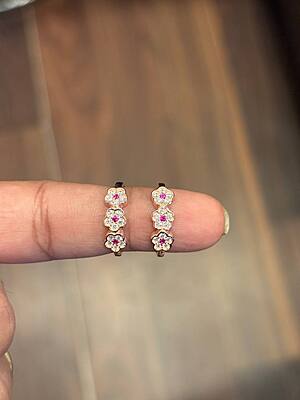 Silver poovika toe ring