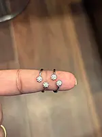 silver vennila toe ring