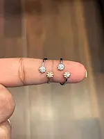 silver vennila toe ring