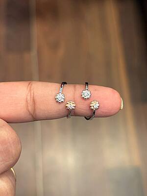silver vennila toe ring